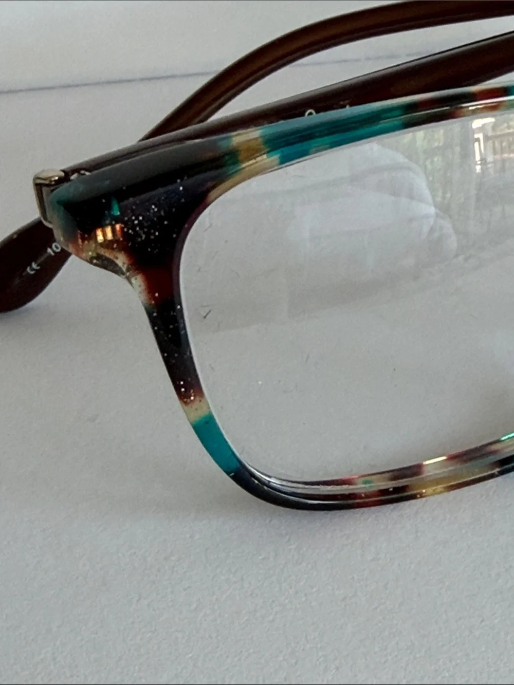 Lilly Pulitzer Prescription Eyeglasses Teal Tortoise Shell Frames + Case